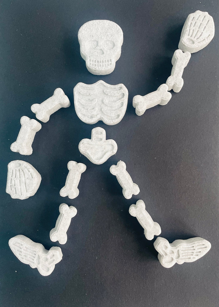 skeleton bathbomb mini shapes