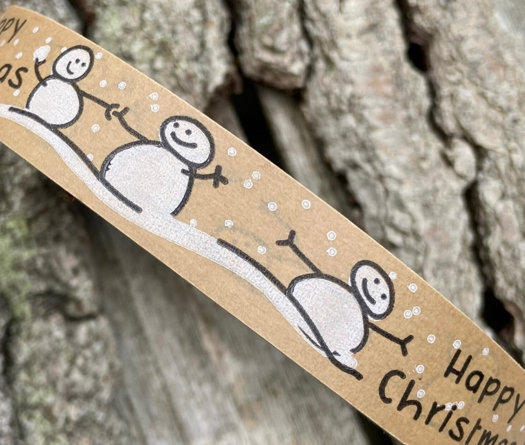 Grooving' snowmen paper tape