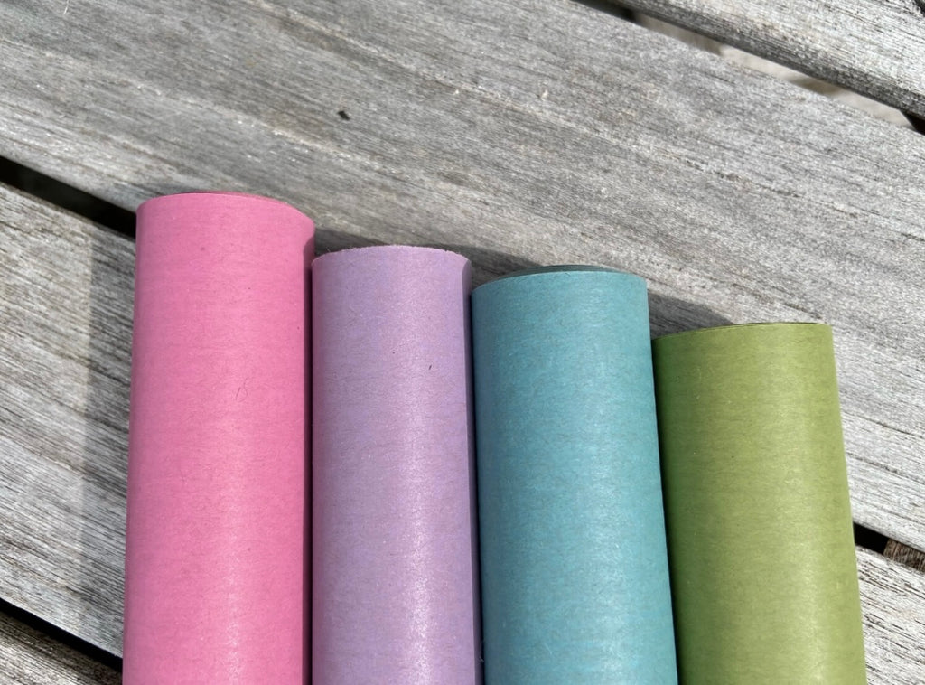 Coloured recycled Kraft wrapping paper