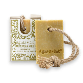 Soap on a rope. vegan, cruelty free plastic free