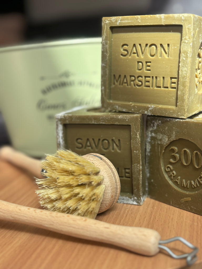 Marseille Soap Bar 300 grammes, palm oil free, vegan, plastic free, cleaning bar, stain remover