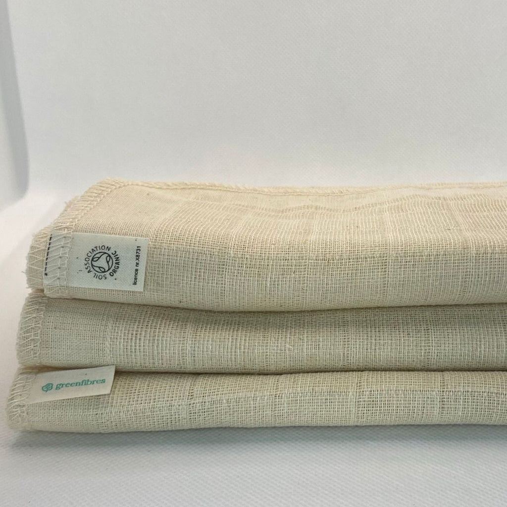 Exfoliating Organic Cotton Muslin Cloth