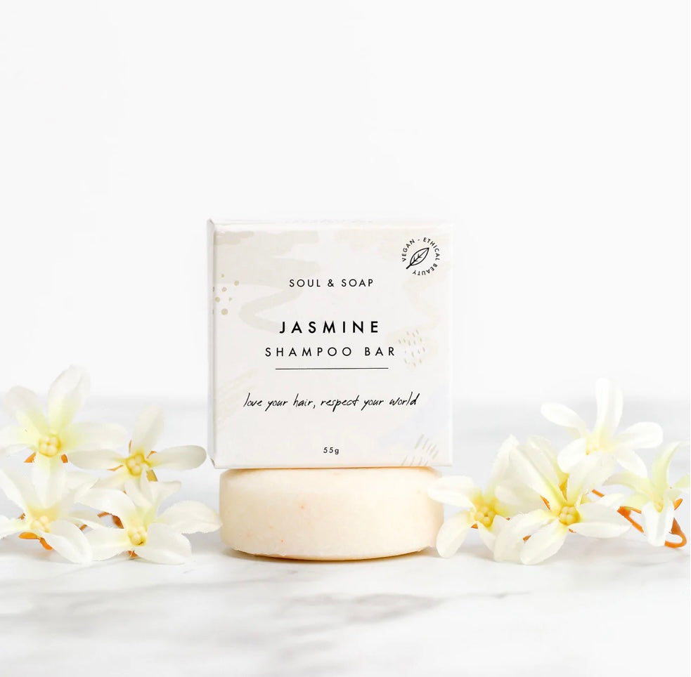 Soul and Soap Jasmin solid shampoo bar