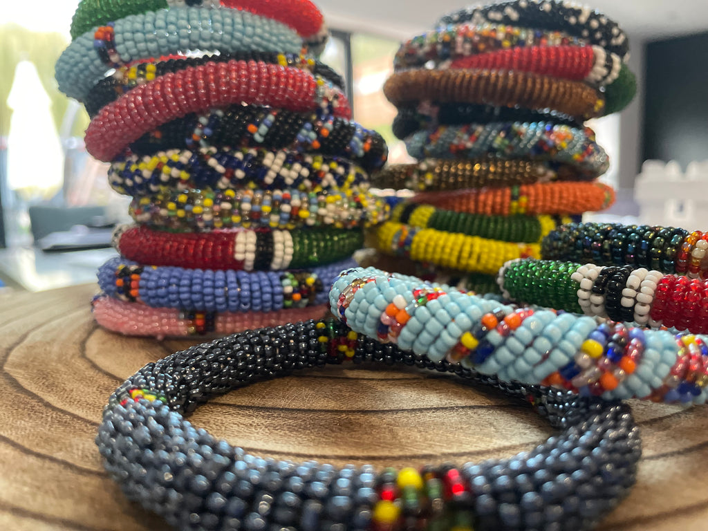 Charity beaded bracelets, handmade in Kenya