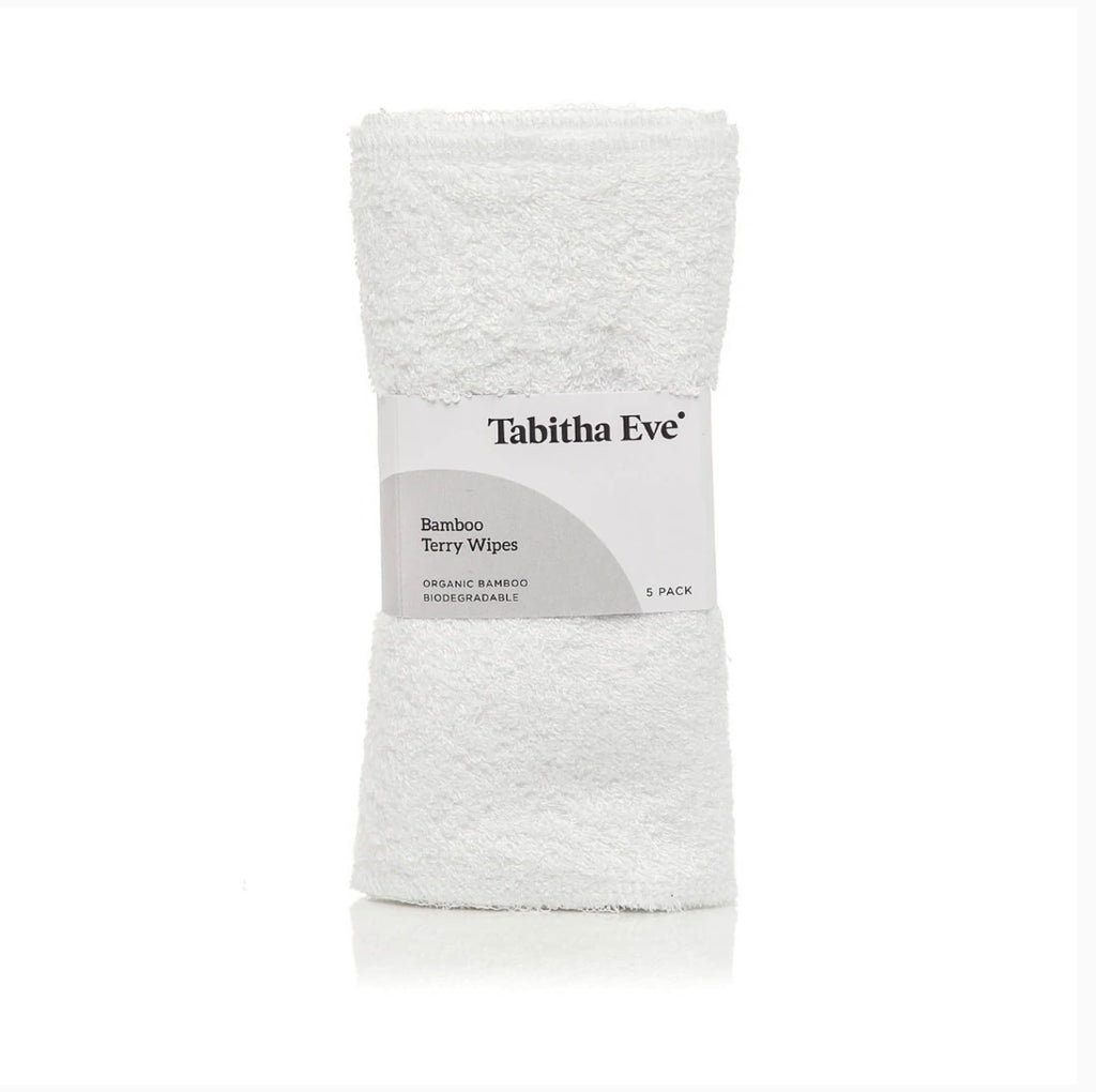 5 Soft Bamboo Terry Wipes