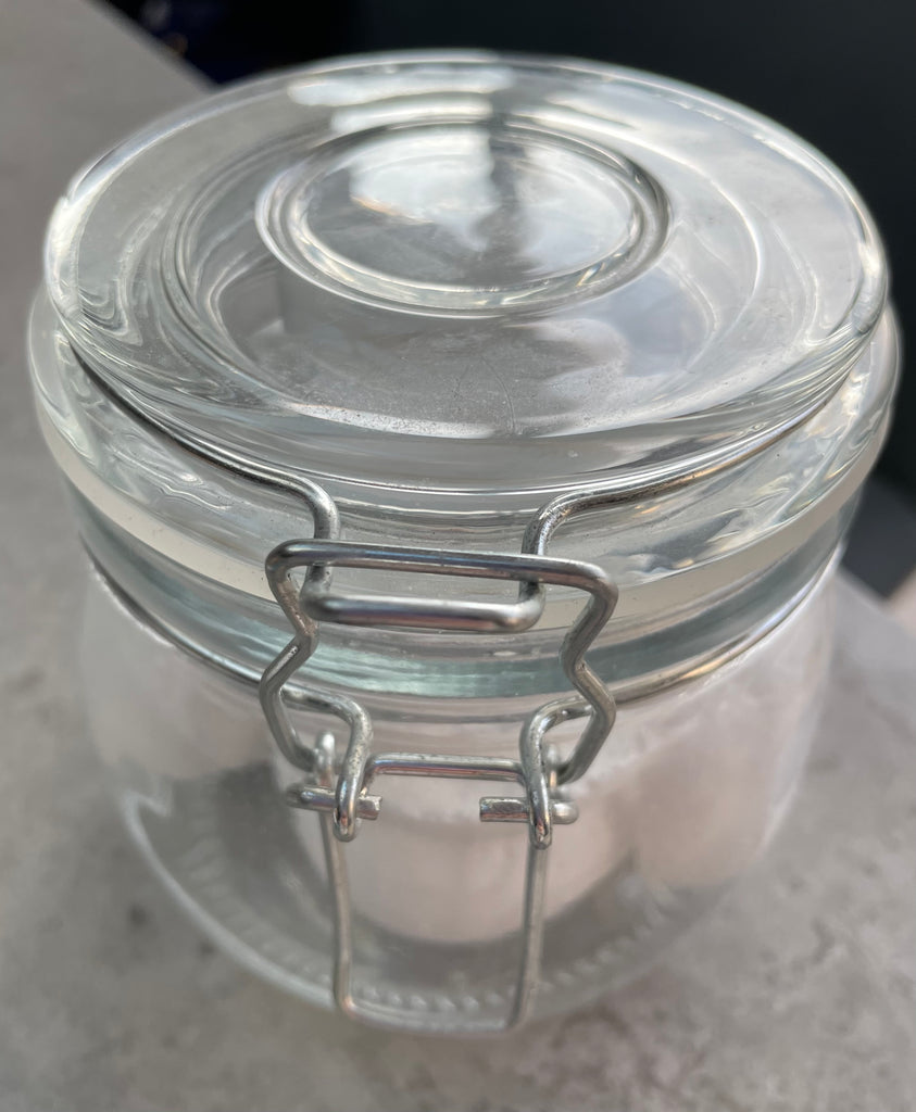 10 handmade toilet bombs with Glass storage Jar