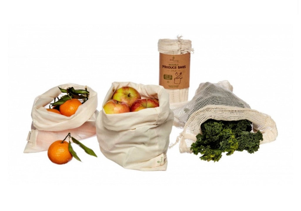 Pack of 3 produce bags for food/bread/shopping